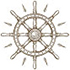 The icon of ship wheel 