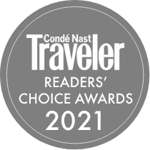 Conde Nast Traveler readers choice award 2021 logo<br />
