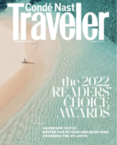 Conde Nast 2022 Readers Award for Luxury Beach Hotel close to New York City