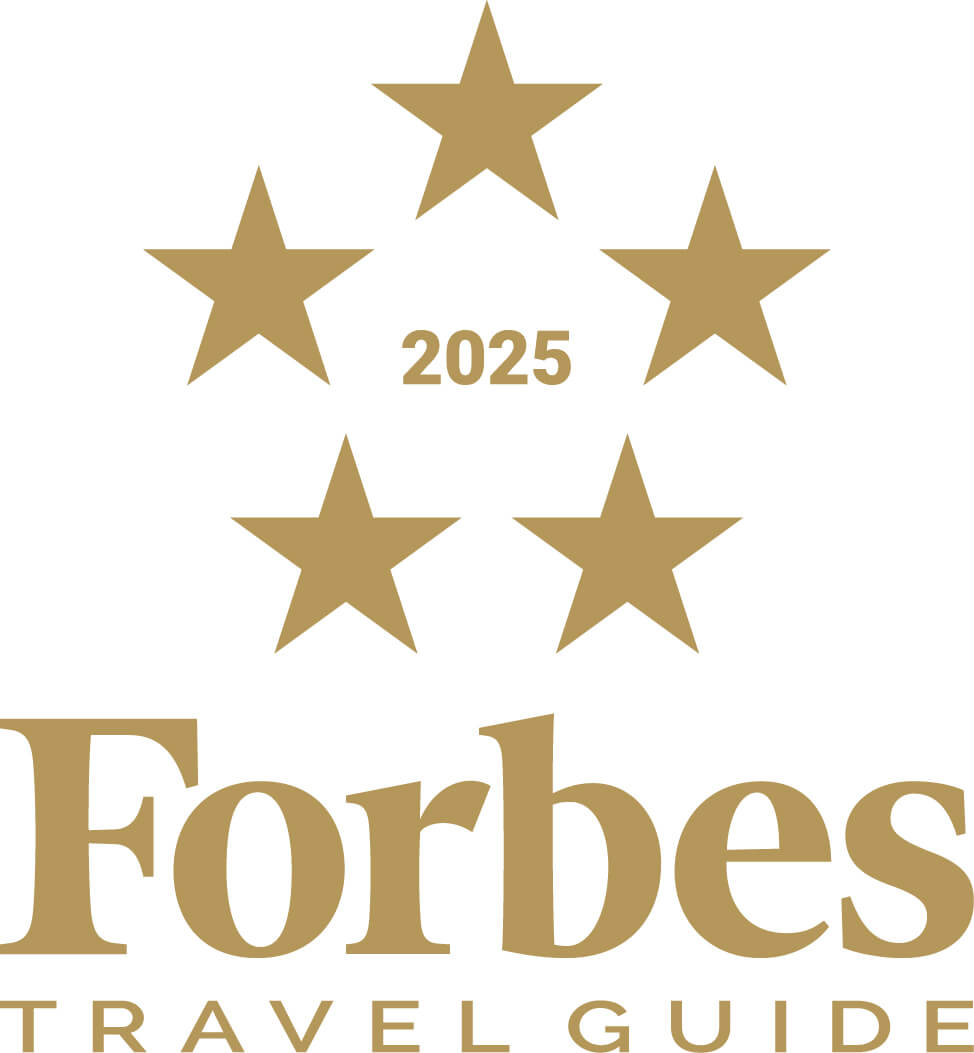 FTG_2025FiveStarRatingLogo_Gold Forbes travel guide 2016 Icon it was in Westerly, RI